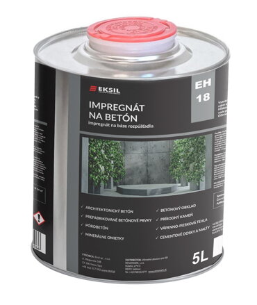 Eksil EH18 - IMPREGNÁT NA BETÓN na báze rozpúšťadla 5L